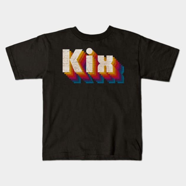 retro vintage Kix Kids T-Shirt by TulenTelan